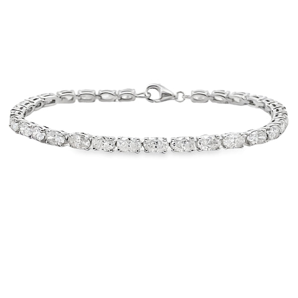 5.70ct Moissanite Tennis Bracelet Sterling Silver