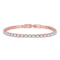 Rosegoldtone Cubic Zirconia Tennis Bracelet