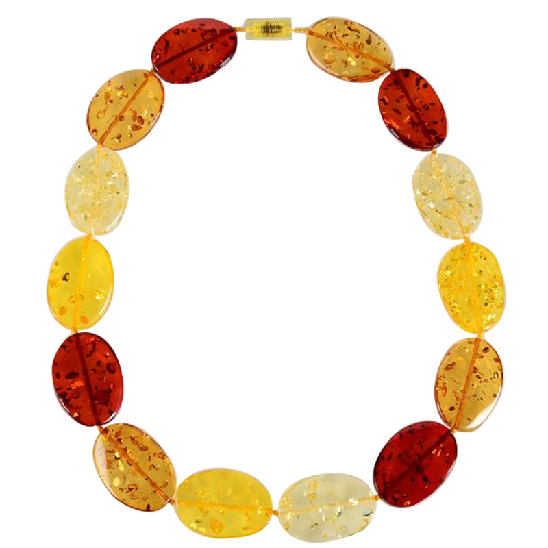 V3 Jewelry Yellow & Red Beaded Necklace