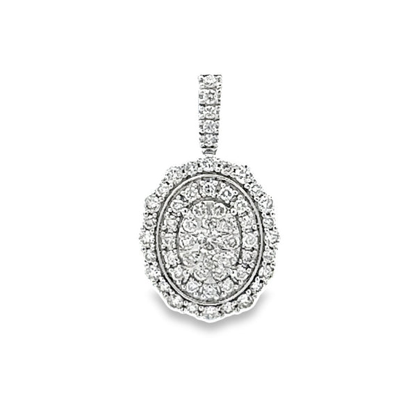 Natural 1.00ct Diamond Fashion Pendants 10KT White Gold