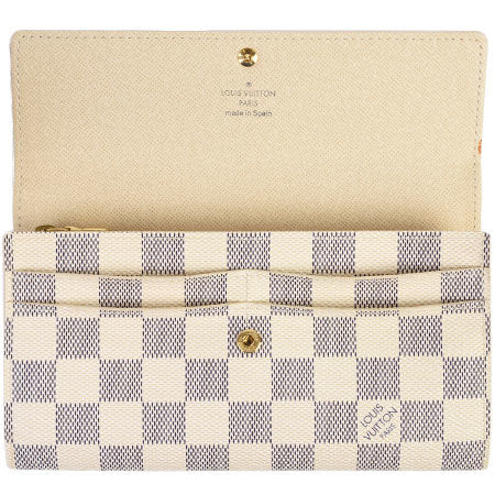 Louis Vuitton LOUIS VUITTON Purse with coins Portofeuil Sara Damier Azur N61735