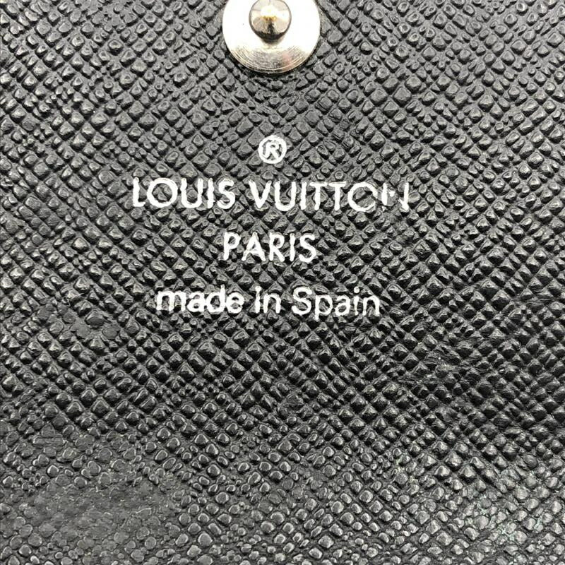 LOUIS VUITTON Louis Vuitton M30532 Multikre 6 Taiga Black Key Case