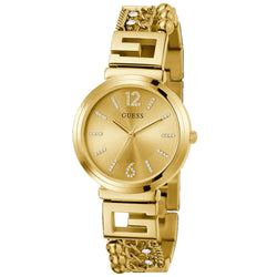 Guess Women's Gold Tone Analog