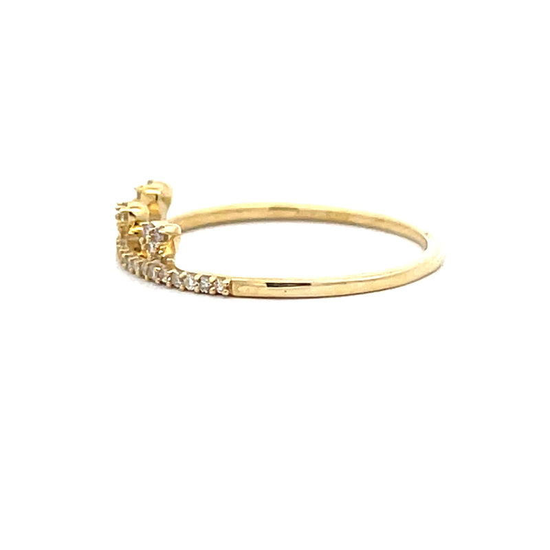 .10ct Diamond stackable band set 10KT Yellow Gold