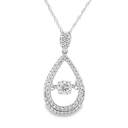 Natural .33ct Diamond Fashion Pendants 10KT White Gold