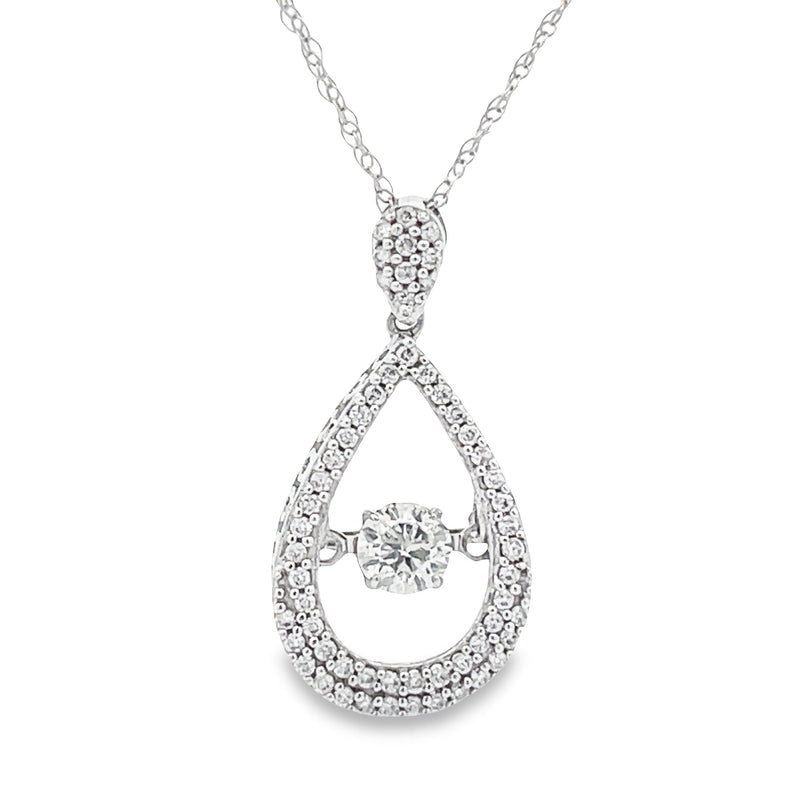 Natural .33ct Diamond Fashion Pendants 10KT White Gold