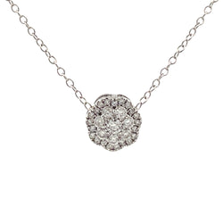 Natural .25ct Diamond Fashion Pendants 10KT White Gold