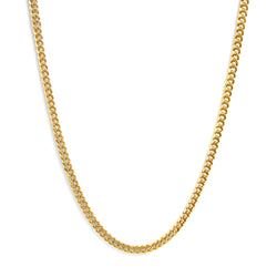 Semi-Solid 14K Yellow Gold 6.1mm Classic Miami Cuban Chain Necklace - 22 Inches