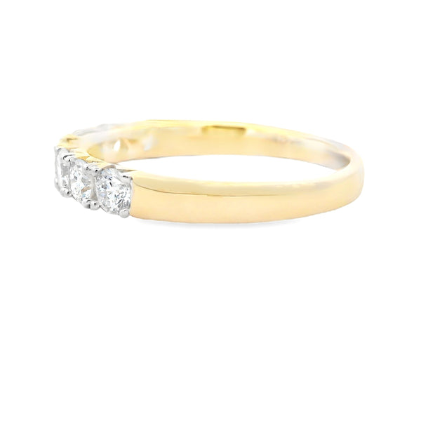 Lab Grown Diamond Wedding Band Ring 10KT Yellow Gold