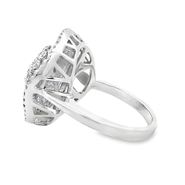 Natural 2.00ct Diamond Ring 14KT White Gold