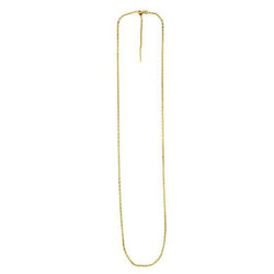 Endless Adjustable Cable Chain in 14k Yellow Gold (1.70 mm)