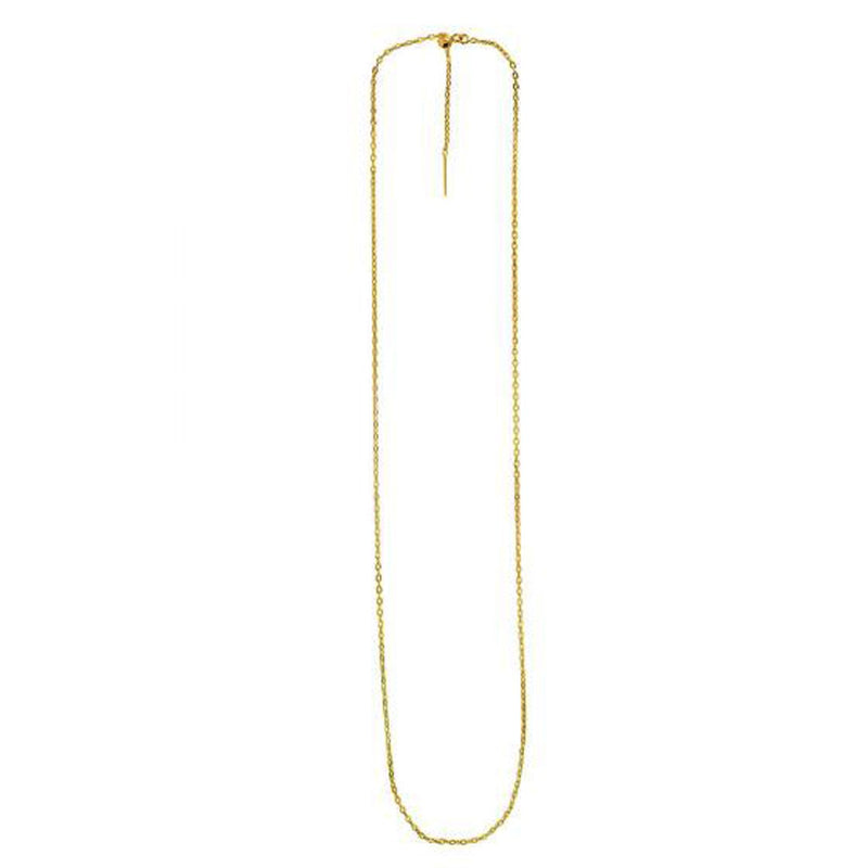 Endless Adjustable Cable Chain in 14k Yellow Gold (1.70 mm)