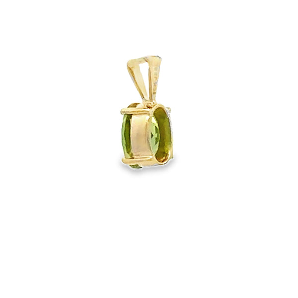 1.29ct Peridot Fashion Pendants 10KT Yellow Gold