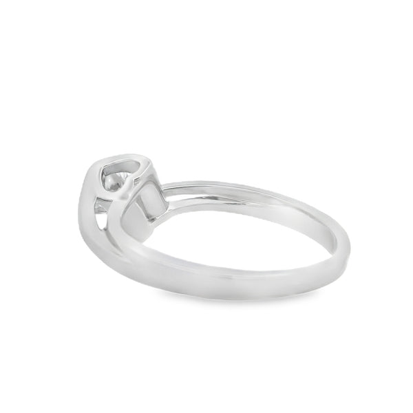 Natural .43ct Moissanite  Sterling Silver
