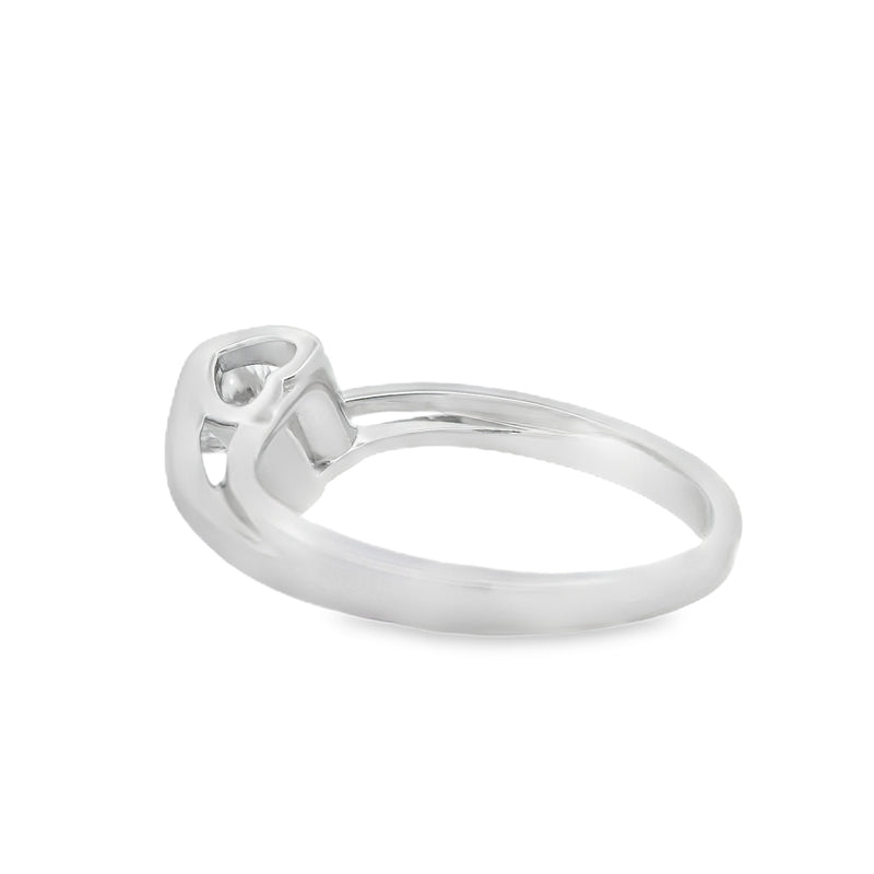 Natural .43ct Moissanite  Sterling Silver