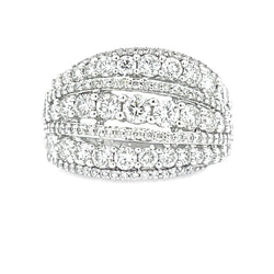 2.00ct Diamond Fashion band rings 14KT White Gold