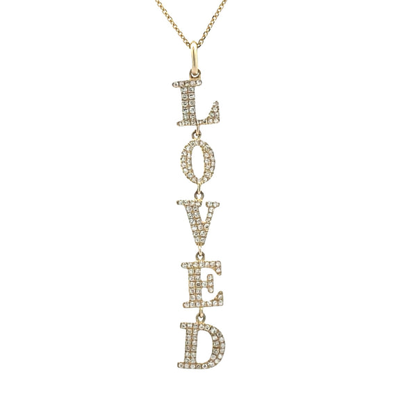 .33ct Diamond Heart Love Pendant 10KT Yellow Gold