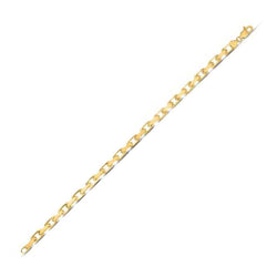 14k Yellow Gold French Cable Chain Bracelet  (4.80 mm)