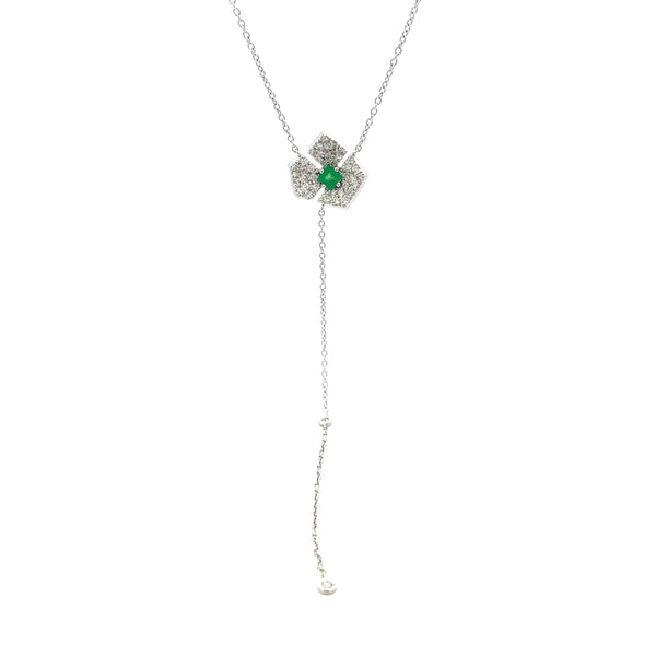 .93ct Diamond Emerald Dia by yard 18KT White Gold