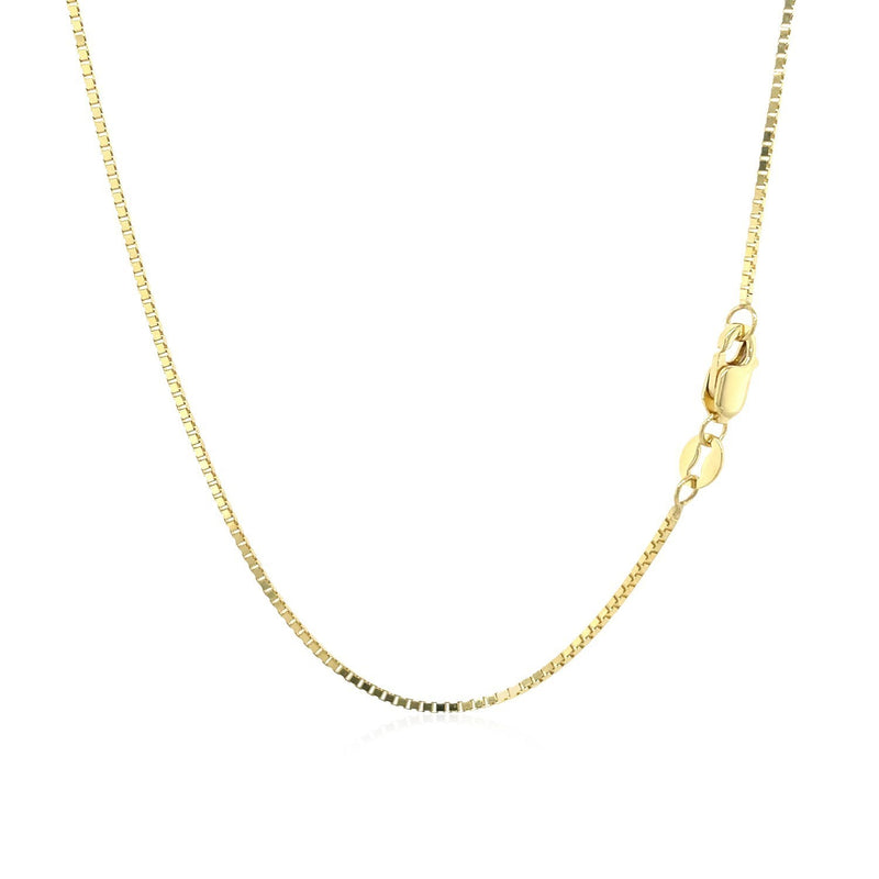 18k Yellow Gold Classic Box Chain (0.85 mm)