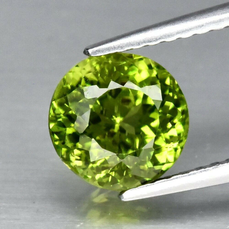 VVS 5mm Natural Peridot Round Cut Loose Gemstone