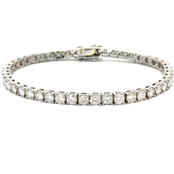 6.30ct Moissanite Tennis Bracelet Sterling Silver