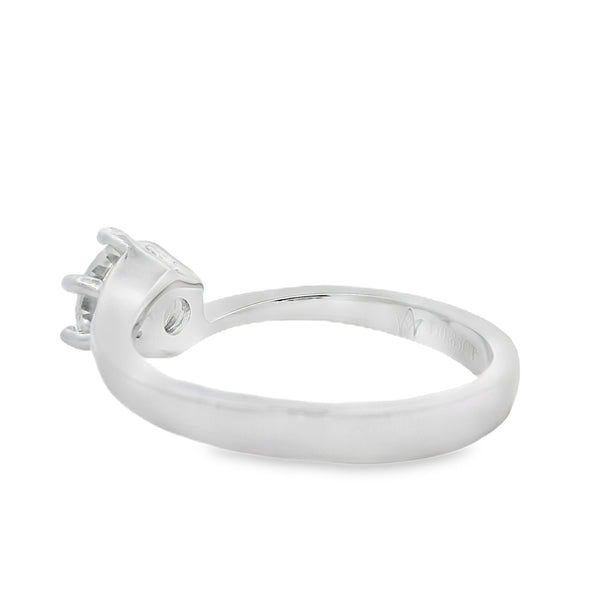 Natural .86ct Moissanite  Sterling Silver