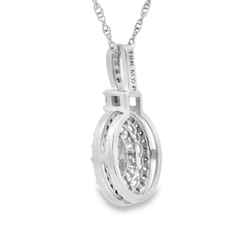 Genuine .25ct Diamond Fashion Pendants 10KT White Gold