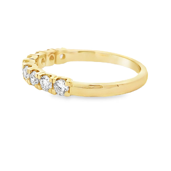 Lab Grown Diamond Wedding Band Ring 10KT Yellow Gold