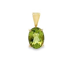 1.29ct Peridot Fashion Pendants 10KT Yellow Gold