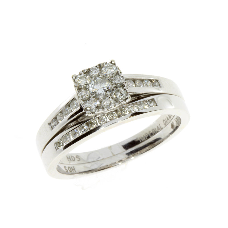 .51ct Diamond Engagement Ring Set 14KT White Gold