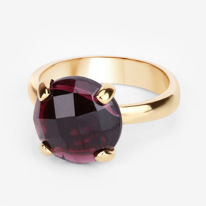 7.38 Carat Genuine Garnet .925 Sterling Silver Ring