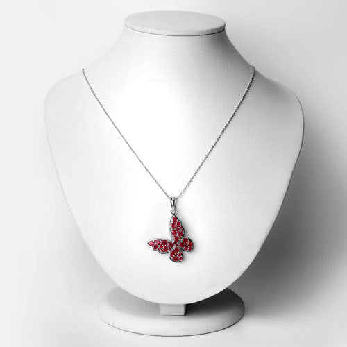 4.72 Carat Genuine Ruby .925 Sterling Silver Pendant