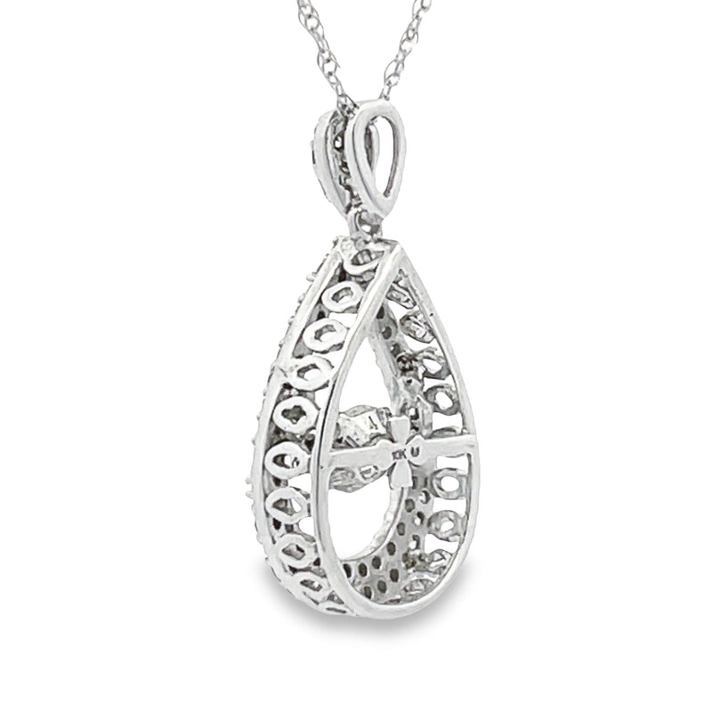 Natural .33ct Diamond Fashion Pendants 10KT White Gold