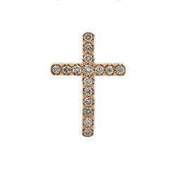 .50ct Diamond Cross Religious Pendant 10KT Yellow Gold