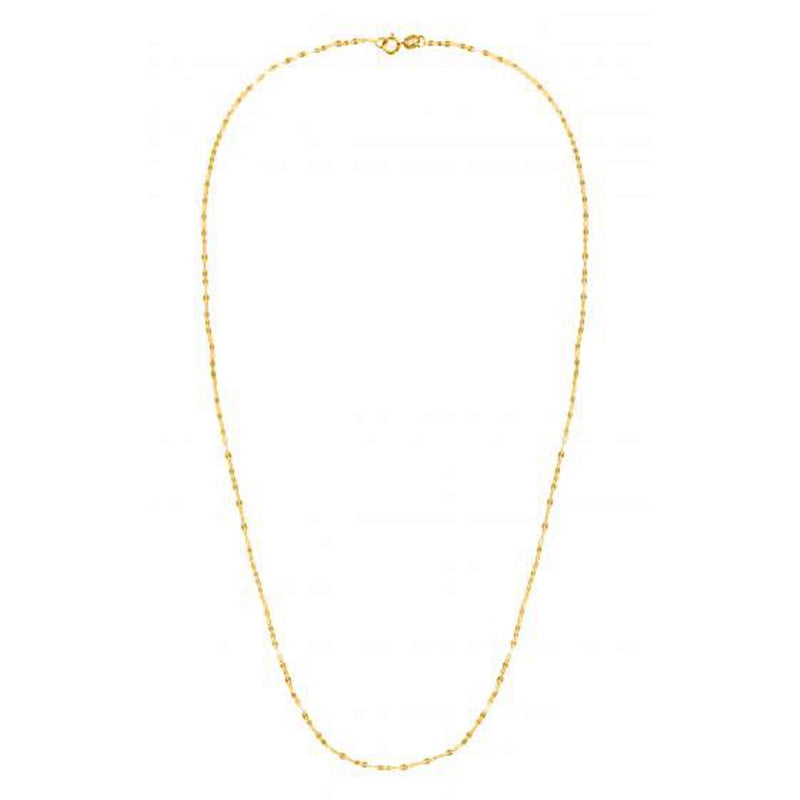 14k Yellow Gold Alternate Valentino Chain (1.40 mm)