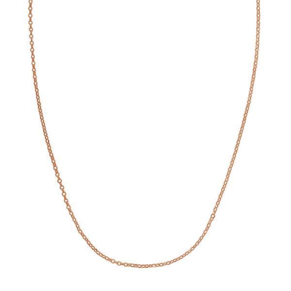 Double Extendable Cable Chain in 14k Roee Gold (1.40 mm)