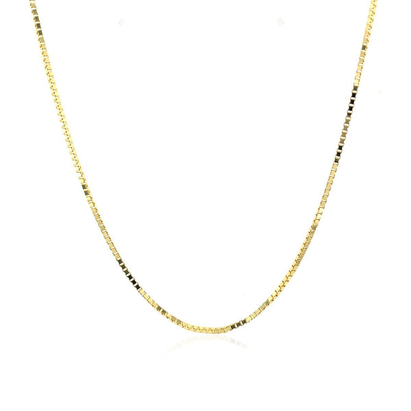 14k Yellow Gold Classic Box Chain 1.0mm