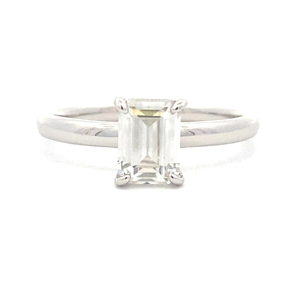 Natural .98ct Moissanite  Sterling Silver