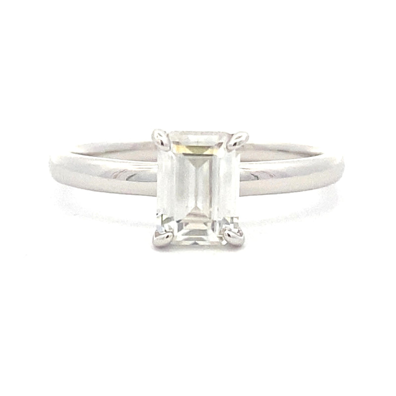 Natural .98ct Moissanite  Sterling Silver