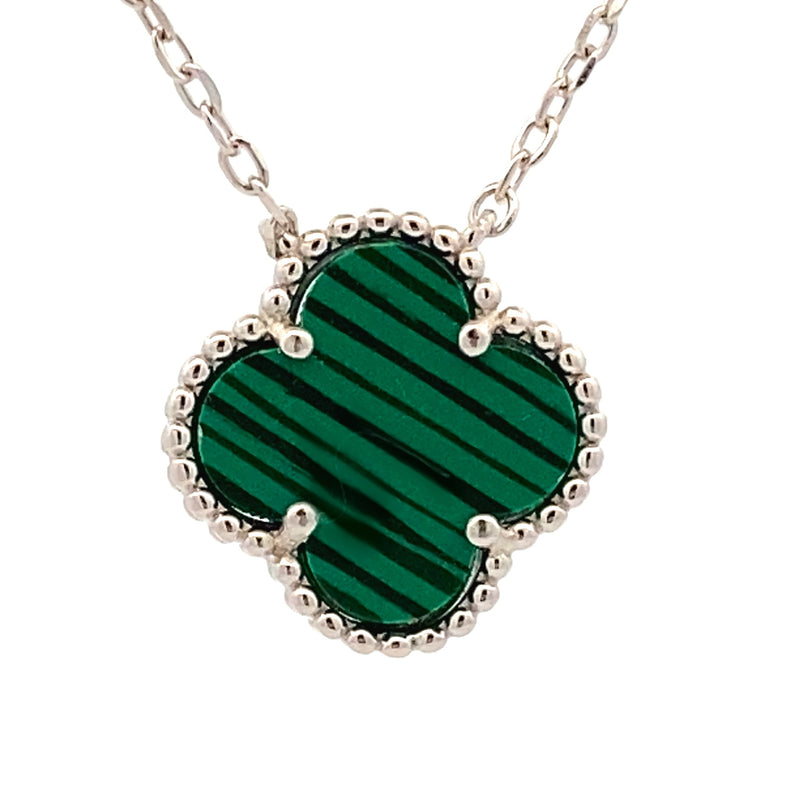 Genuine Malachite Fashion Pendants Sterling Silver