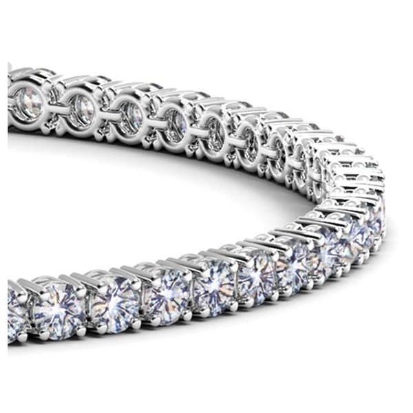 Lab Grown Round Diamond Tennis Bracelet in 14k White Gold (6 cctw F/G  VS2/SI1)