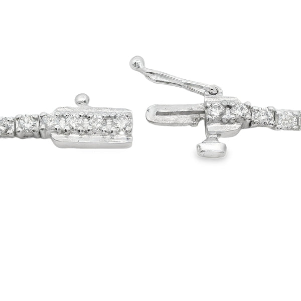 Lab Grown Diamond Tennis Bracelet Sterling Silver