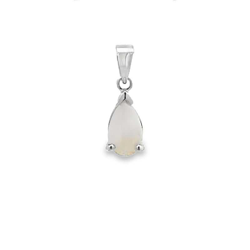 Genuine .66ct Opal Fashion Pendants 10KT White Gold