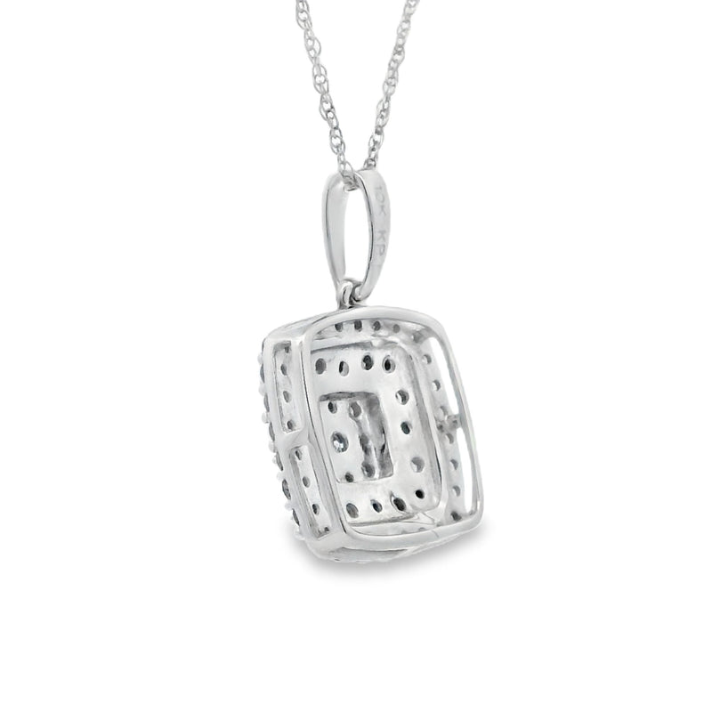 Natural .50ct Diamond Fashion Pendants 10KT White Gold