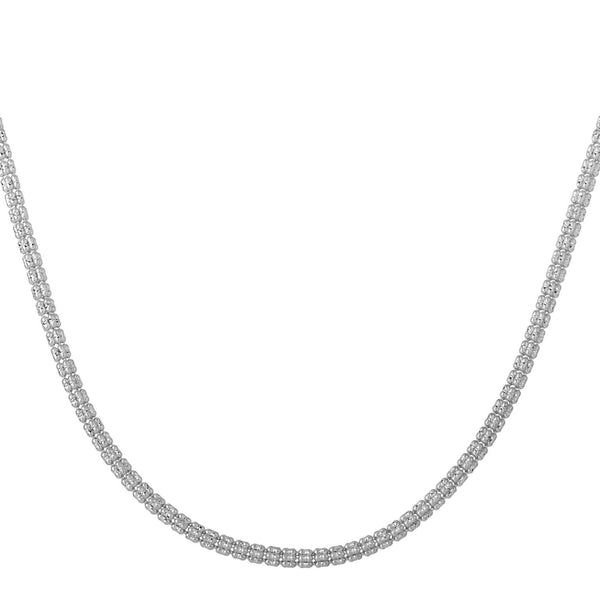 Ice Barrel Chain in 14k White Gold (3.10 mm)