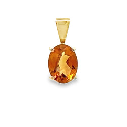 1.07ct Citrine Fashion Pendants 10KT Yellow Gold