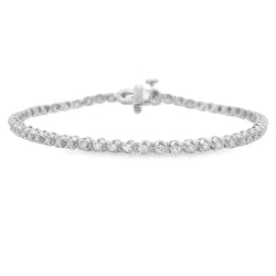 Lab Grown Diamond Tennis Bracelet Sterling Silver