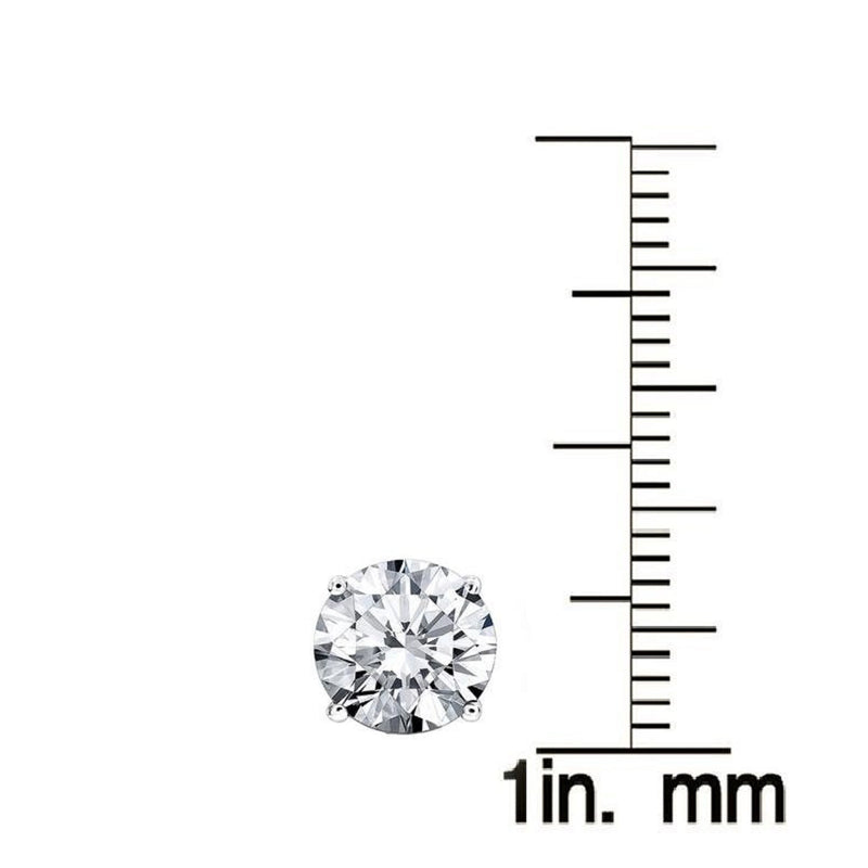 V3 Jewelry Sterling Silver Set of 3 -Natural White Topaz Stud Earrings