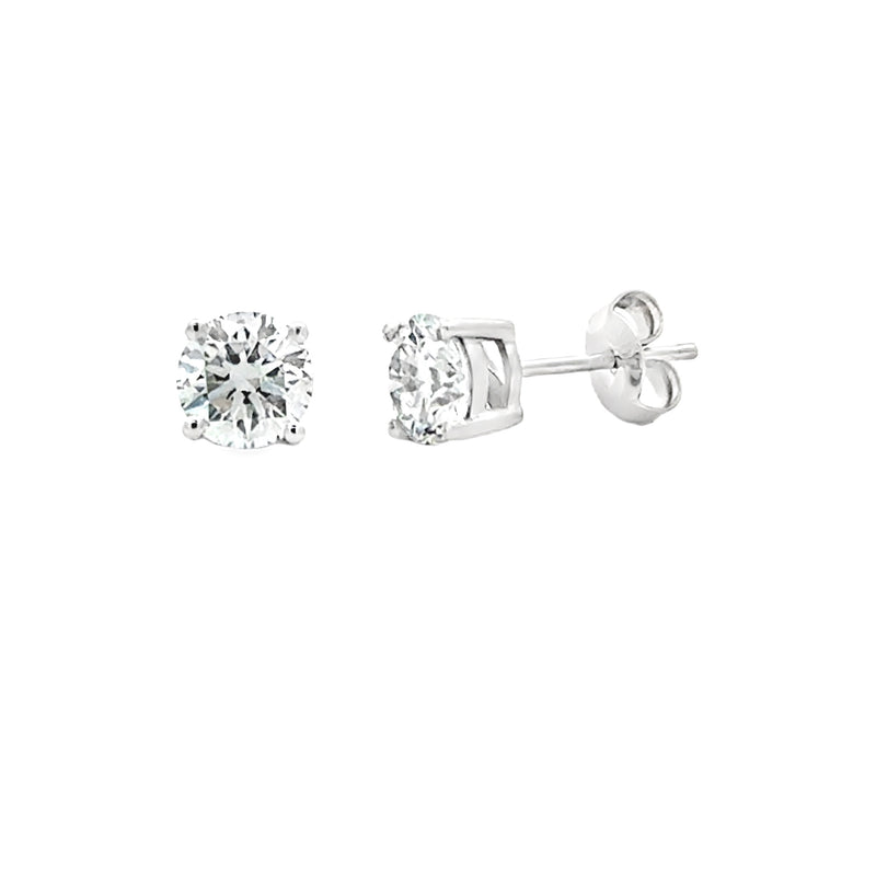 1.00ct Lab Grown Diamond Stud Earrings 10KT White Gold